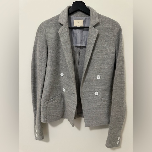 Boy by Band of Outsiders lightweight alpaca/wool blazer gray size 1 (fits xs/s) - Picture 3 of 7